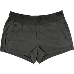 Athleta Trekkie North Pull-On Shorts Dark Gray Hiking Outdoors Athletic 20